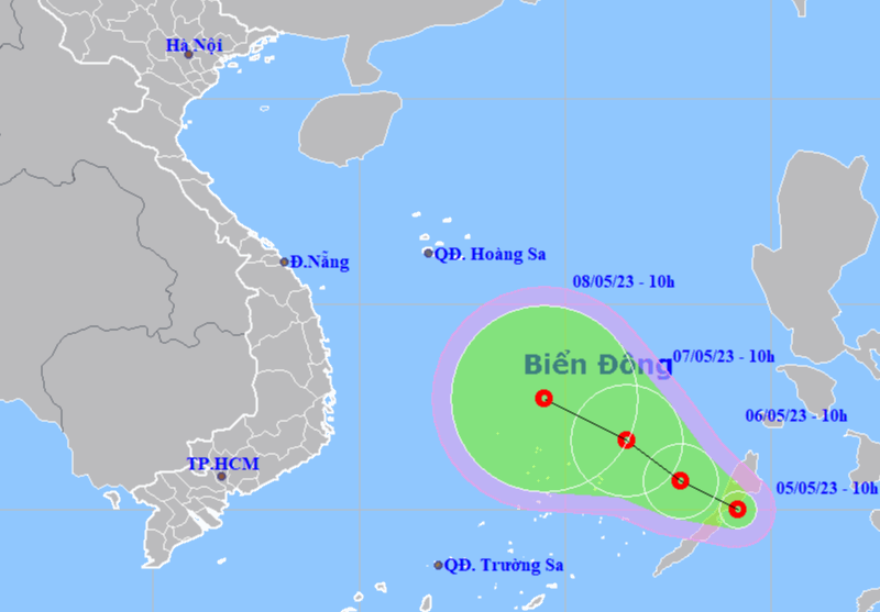 Biển Đông dự báo có áp thấp nhiệt đới đầu tiên trong năm
