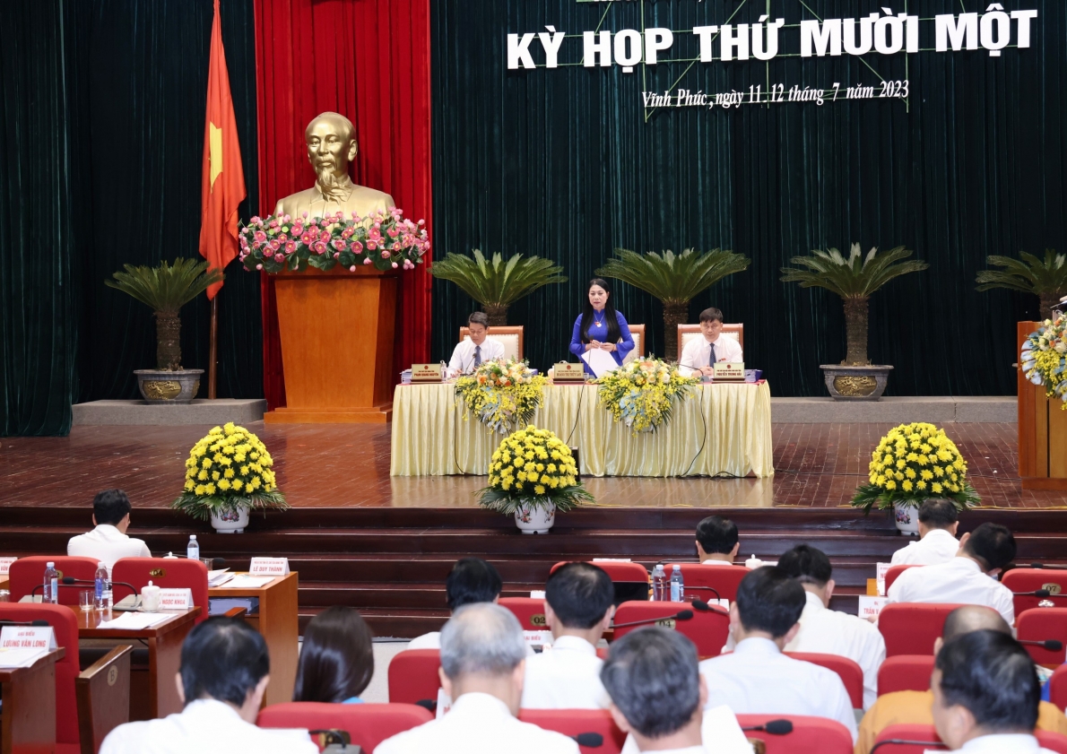 Kỳ họp thứ 11 HĐND tỉnh Vĩnh Phúc khóa XVII thành công tốt đẹp