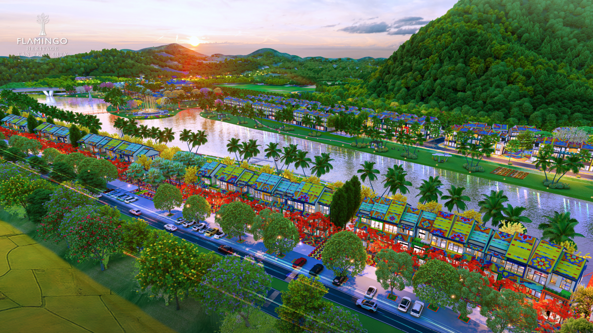 Destination Festival – phân khu đi vào bàn giao chỉ vài tháng trước khi cả dự án Flamingo Heritage Tân Trào City đi vào vận hành. Nguồn: Flamingo Holdings