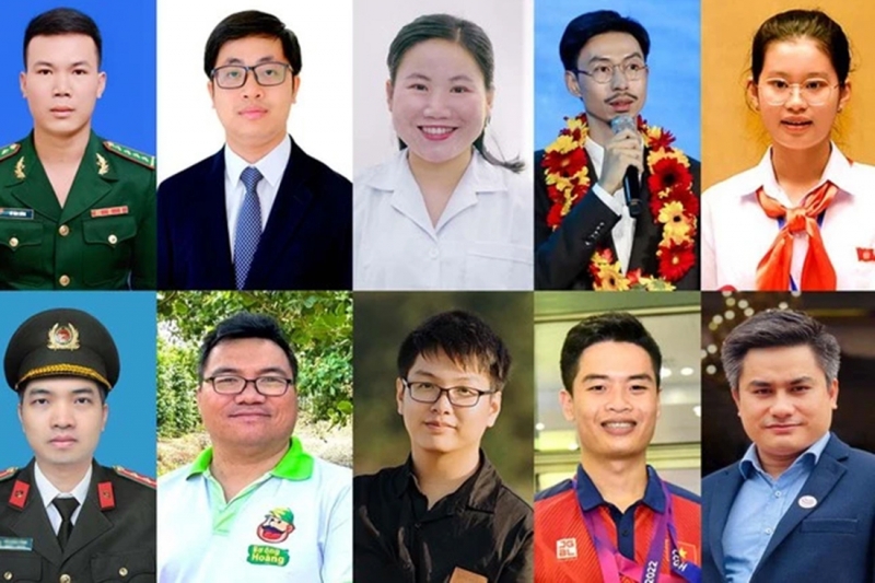 10 Gương mặt trẻ Việt Nam tiêu biểu năm 2023.