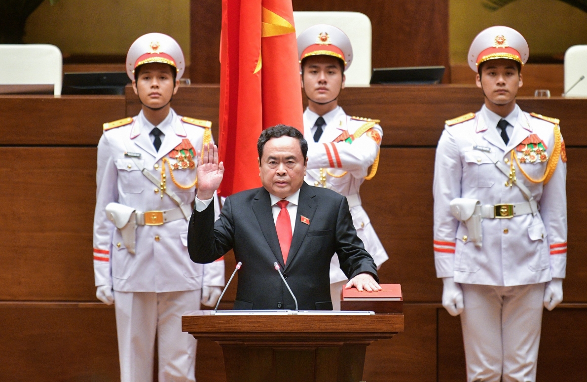 Tân Chủ tịch Quốc hội Trần Thanh Mẫn tuyên thệ