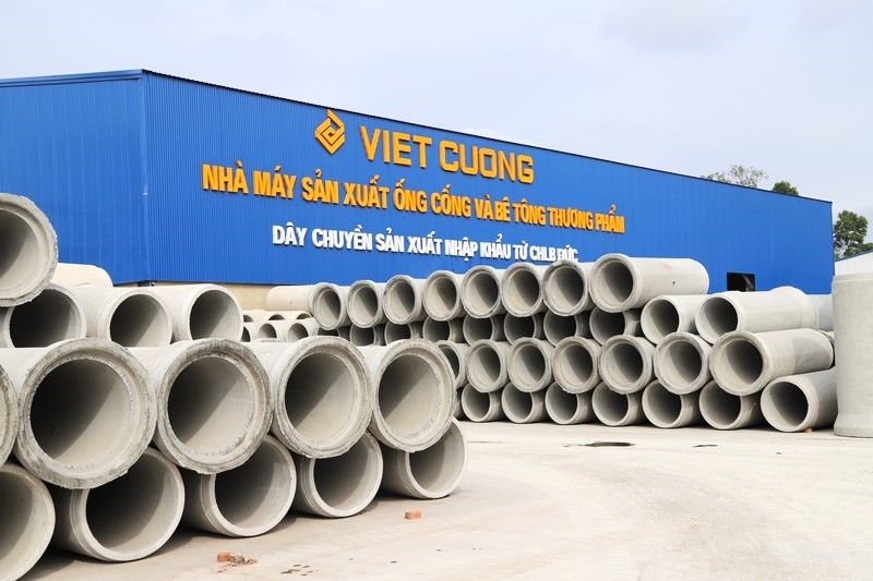 Nhà máy sản xuất của Công ty Bê tông Việt Cường do cụ Đoàn Minh Hiến làm Giám đốc