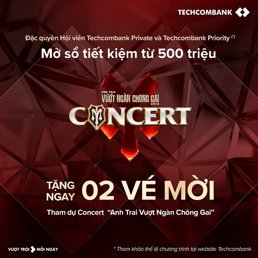 Sức hút của Techcombank trước thềm gia concert Anh Trai Vượt Ngàn Chông Gai 2024