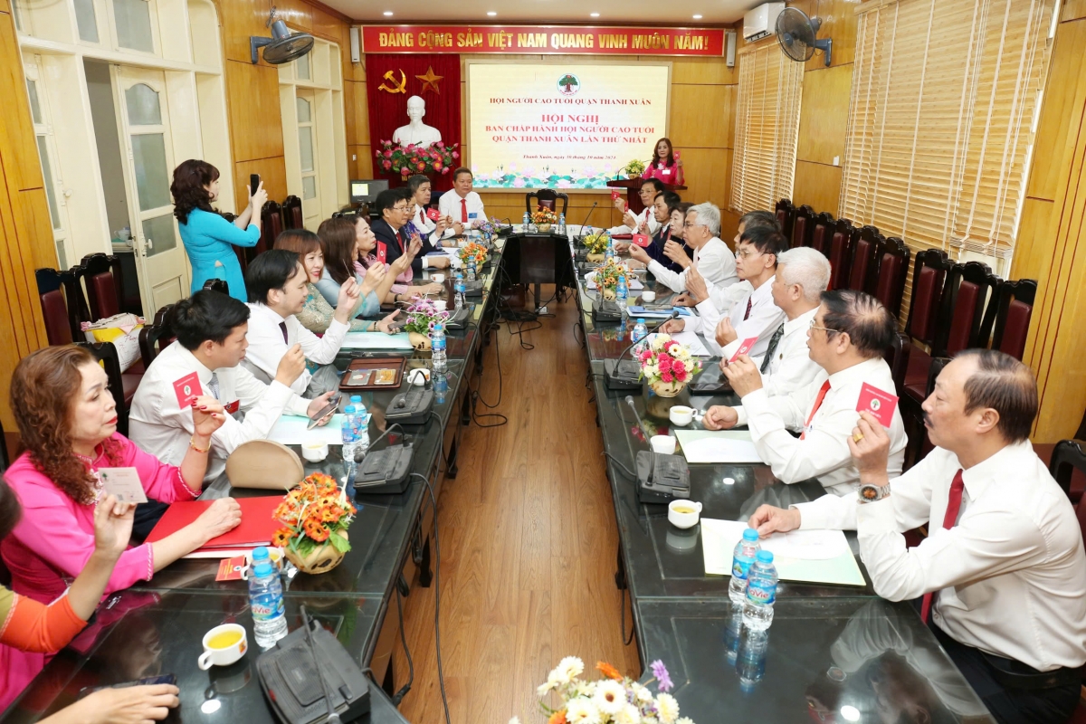 Hội nghị Ban Chấp hành Hội NCT quận Thanh Xuân lần thứ nhất