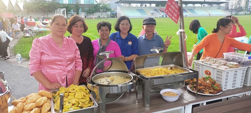 Vận động ủng hộ các Qũy từ thiện xã hội thông qua tổ chức ẩm thực Buffet chay