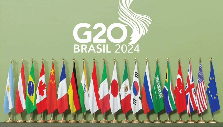 Cờ các nền kinh tế phát triển và mới nổi hàng đầu thế giới (G20)