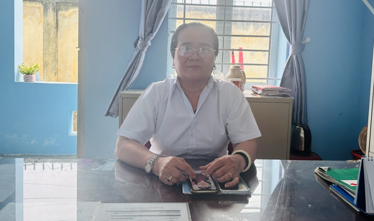 Bà Đinh Thị Ngọc – Chủ tịch Hội Người cao tuổi (NCT) phường Bình Chuẩn (phường cũ)