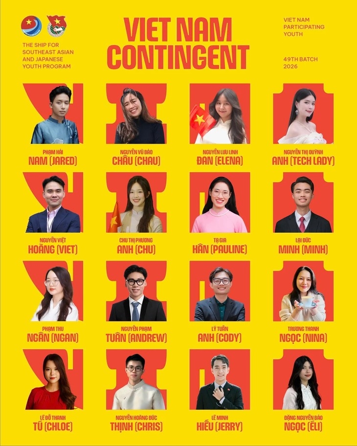 16 đại biểu tham dự SSEAYP Ảnh: Ban Tổ chức