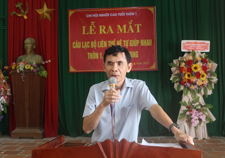 Ra mắt CLB Liên thế hệ tự giúp nhau tại xã Thiệu Quang